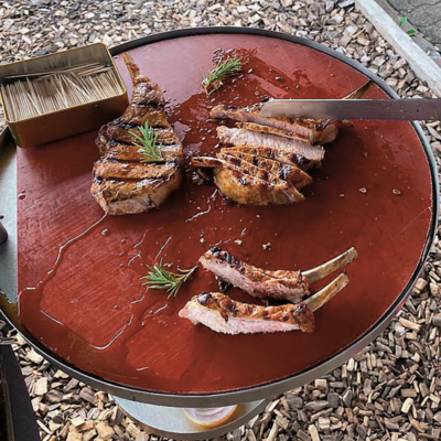 Fleischbrett für Anhängetisch