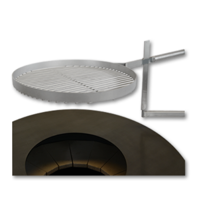 Grillrost 550 mm mit Griff Inox