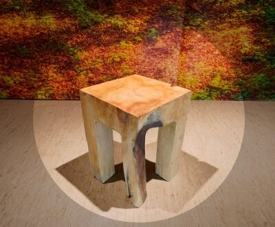 Hocker rustikal, eckig